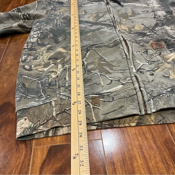 Carhartt Realtree Camo Hunting Zip Up Hoodie Large Original Fit - Picture 9 of 9
